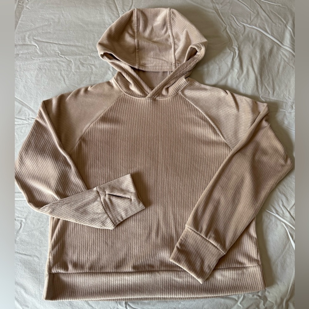 Target Women's Tan Ribbed Hoodie